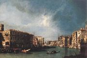 The Grand Canal from Rialto toward the North Canaletto
