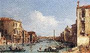 The Grand Canal from Campo S. Vio towards the Bacino fdg Canaletto