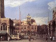 Piazza San Marco: the Clocktower f Canaletto