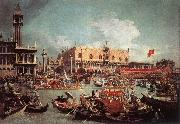 The Bucintoro Returning to the Molo on Ascension Day fg Canaletto