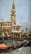 Return of the Bucentoro to the Molo on Ascension Day (detail)  fd Canaletto