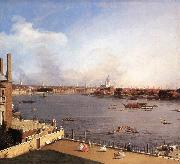 London: The Thames and the City of London from Richmond House g Canaletto