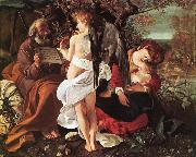 Rest on Flight to Egypt ff Caravaggio