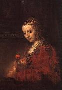 Lady with a Pink Rembrandt