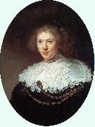 Woman Wearing a Gold Chain Rembrandt