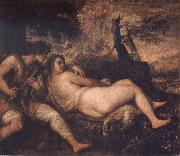 Nymph and Shepherd Titian