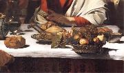 Detail of The Supper at Emmaus Caravaggio