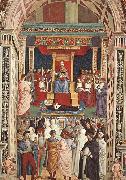 Pope Aeneas Piccolomini Canonizes Catherine of Siena Pinturicchio