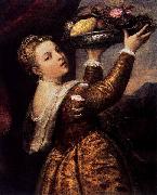 Girl with a Platter of Fruit Titian