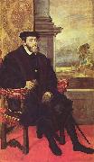 Portrat des Karl V. im Lehnstuhl Titian