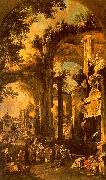 An Allegorical Painting the Tomb of Lord Somers Canaletto