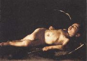 Sleeping Cupid Caravaggio