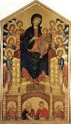 Madonna and Child Enthroned with Eight Angels and Four Prophets Cimabue