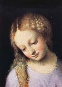 Details of Madonna and Child with the Young Saint John Correggio