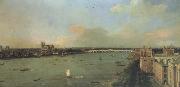 Il Tamigi col ponte di Westminster nel fondo (mk21) Canaletto