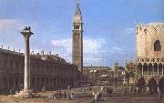 Venice The Piazzetta towards the Torre del'Orologio (mk25) Canaletto