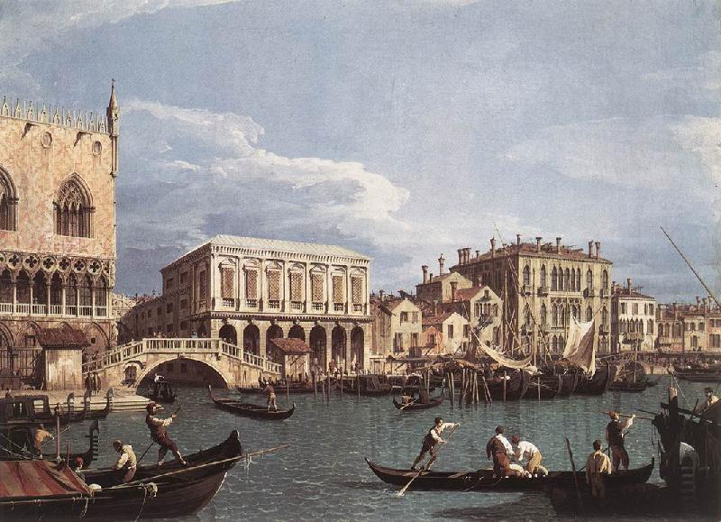 Canaletto The Molo and the Riva degli Schiavoni from the Bacino di San Marco