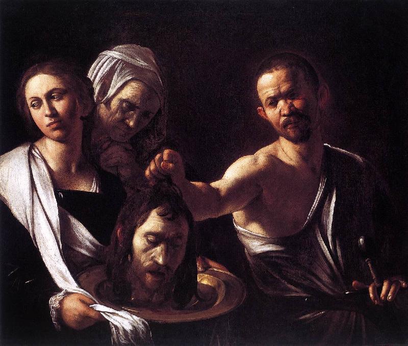 Caravaggio Salome with the Head of St John the Baptist fg