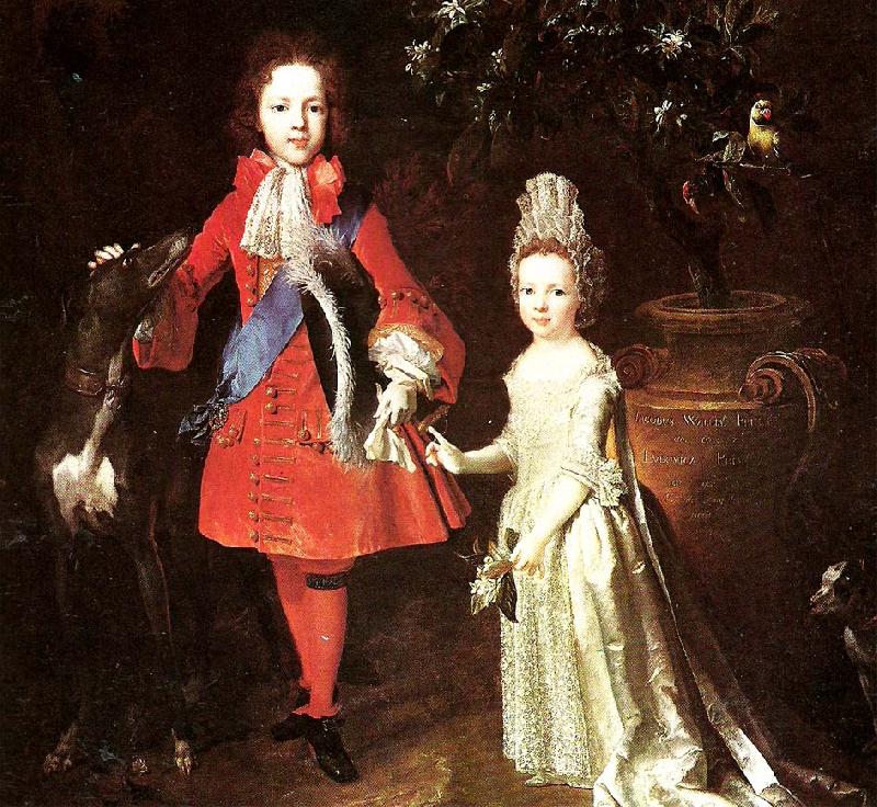 Largillierre james stuart and his sister